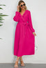 Load image into Gallery viewer, Long Sleeves Black Casual Dress with Ruffles