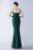 Load image into Gallery viewer, Black Spaghetti Straps Sheath Sequin Formal Dress with Feather