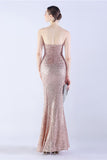 Dark Green Strapless Sequin Sheath Formal Dress with Feather