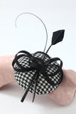 Black White Grid 1920s Headpieces