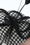 Black White Grid 1920s Headpieces