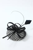 Black White Grid 1920s Headpieces