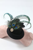 Black Peacock 1920s Headpieces