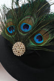 Black Peacock 1920s Headpieces