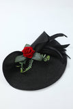 Black 1920s Headpieces with Flower