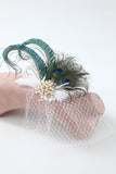 Green Peacock 1920s Headband