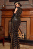 Load image into Gallery viewer, Golden Sequined 1920s Dress