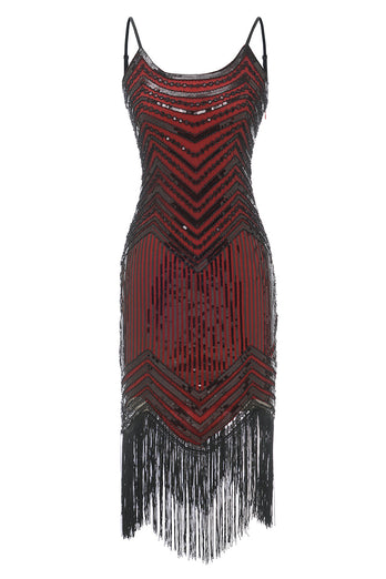 Bodycon Black Silver Sequined 1920s Dress