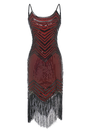 Bodycon Black Silver Sequined 1920s Dress