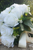 White Rose Bridesmaid Bouquet