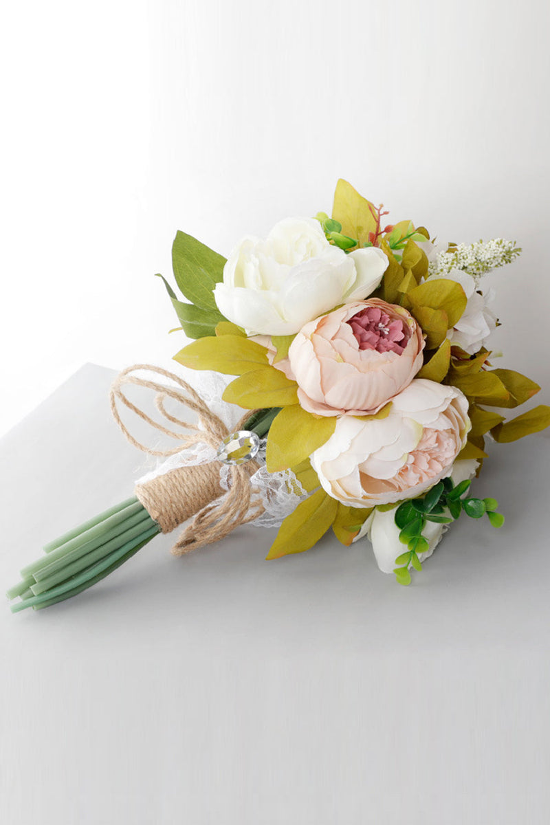 Load image into Gallery viewer, Colorful Boho Bridesmaid Bouquets with Lace String