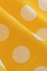 Load image into Gallery viewer, Yellow Polka Dots Spring 1950s Dress