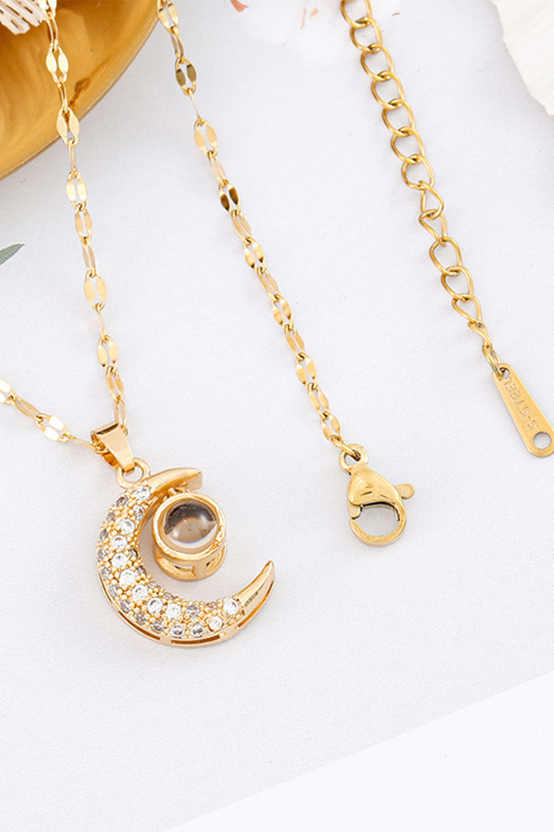 Load image into Gallery viewer, Golden Moon Necklace