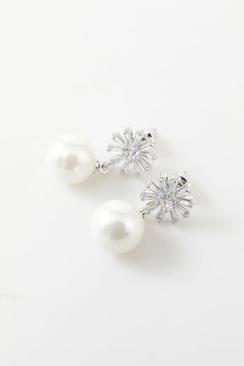 Flowers Pearl Earrings