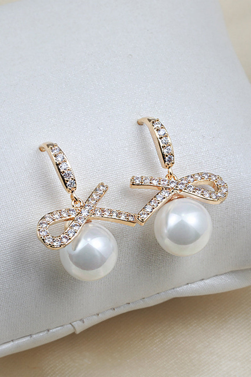 Load image into Gallery viewer, Pearl Beading Earring