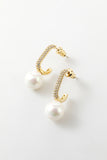 Pearl  Beading Golden Earrings