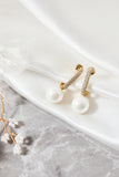 Pearl  Beading Golden Earrings