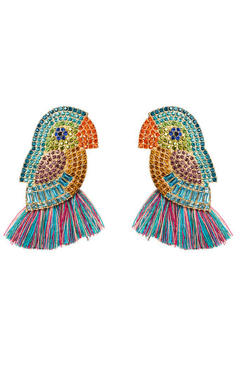 Colorful Bird Earrings