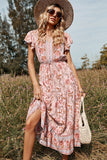 Floral Print Summer Boho Dress