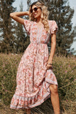 Floral Print Summer Boho Dress