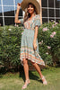 Load image into Gallery viewer, Boho Floral Print High Low Summer Dress