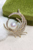 Load image into Gallery viewer, Rhinestone &amp; Pearls White Brooch