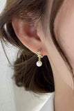 Wheat Earrings with Pearls