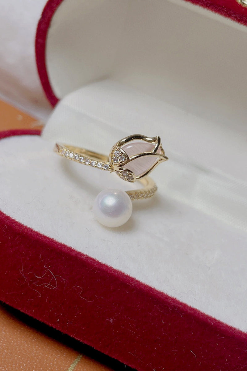 Load image into Gallery viewer, White Pearl Ring