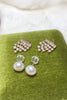 Load image into Gallery viewer, Beaded Pearl White Earrings