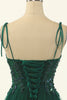 Load image into Gallery viewer, Green Beading Tulle Graduation Dress