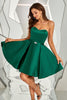 Load image into Gallery viewer, Dark Green Sweetheart A Line Graduation Dress