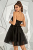 Load image into Gallery viewer, Black Sweetheart Graduation Dress