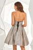 Load image into Gallery viewer, Silver Grey Sweetheart Short Graduation Dress