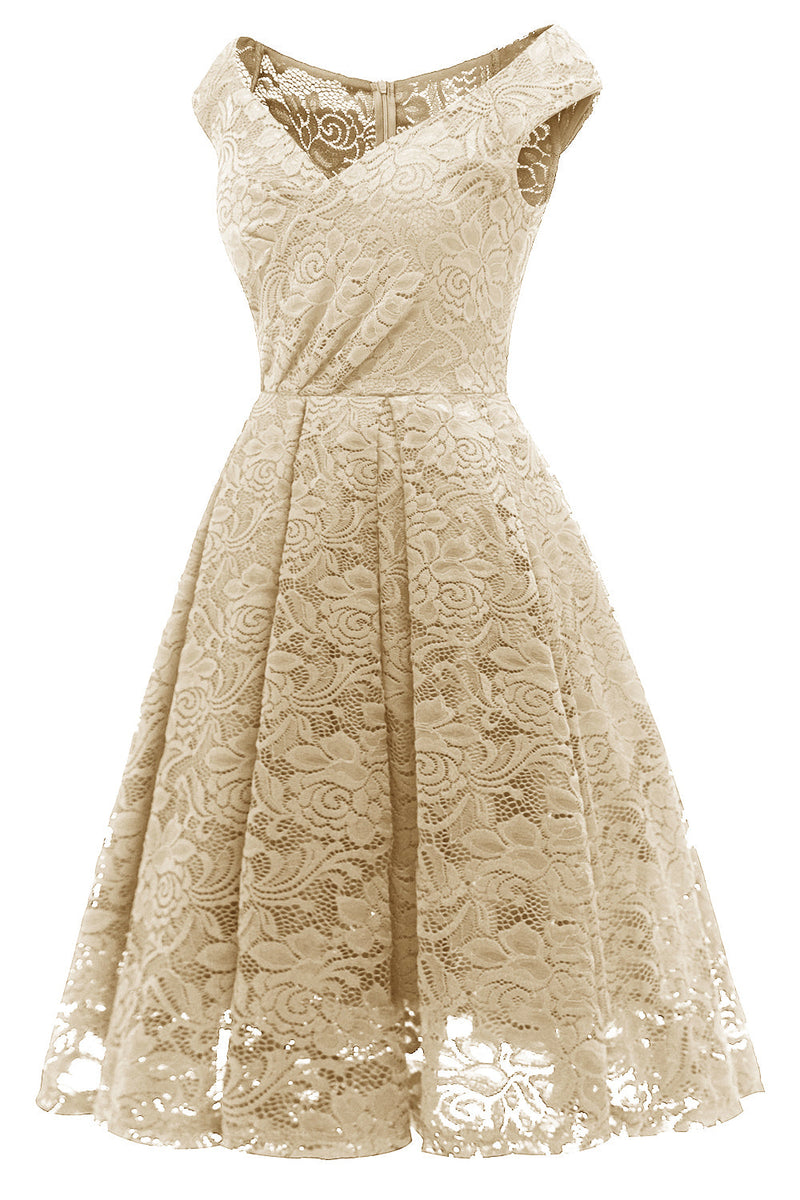 Load image into Gallery viewer, Blush Vintage Lace Party Dress