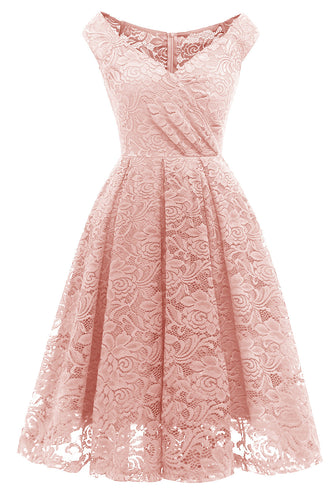 Blush Vintage Lace Party Dress