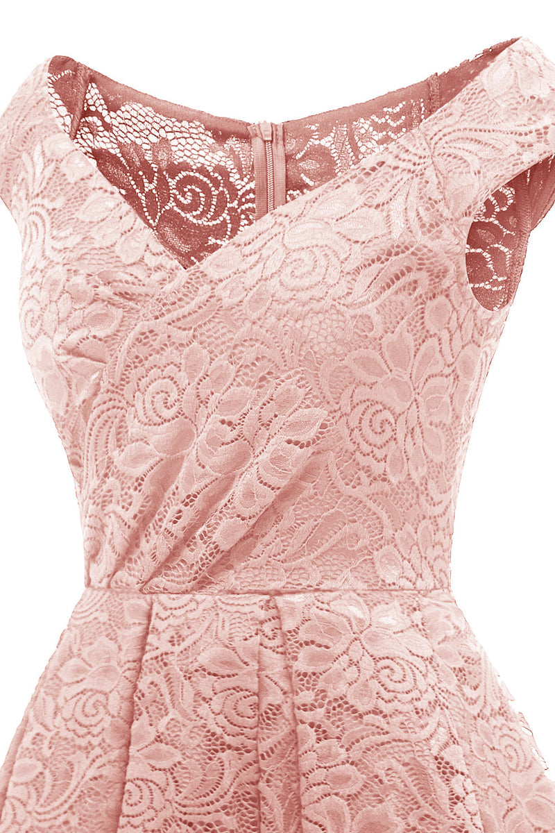 Load image into Gallery viewer, Blush Vintage Lace Party Dress