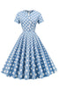 Load image into Gallery viewer, Polka Dots Swing 1950s Dress