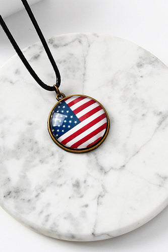 Independence Day Flag Necklace