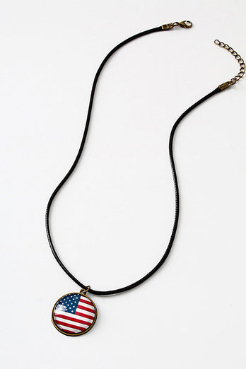 Independence Day Flag Necklace