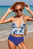 Load image into Gallery viewer, Two Piece High Waist Swimsuits with Ruffles