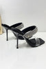 Load image into Gallery viewer, Square Toe Stiletto High Heels with Beading