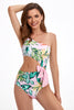 Load image into Gallery viewer, Black One Shoulder Swimwear