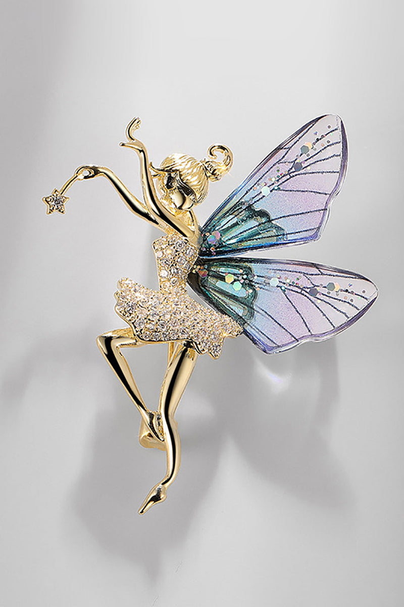 Load image into Gallery viewer, Transparent Wings Angel Brooch