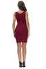 Load image into Gallery viewer, Tight Burgundy Short Graduation Dress