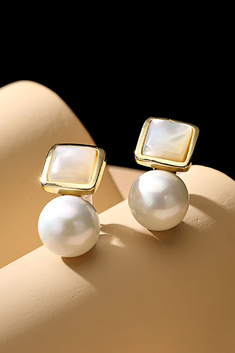 Load image into Gallery viewer, Pearl Opal Temperament Earrings