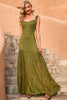 Load image into Gallery viewer, Army Green Summer Lace Maxi Dress