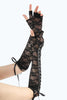 Load image into Gallery viewer, Black Lace 1920s Party Gloves