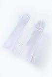 Black Party Gloves With Fringes