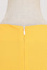 Load image into Gallery viewer, Retro Style Yellow 1950s Dress with Keyhole
