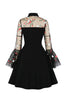 Load image into Gallery viewer, Black Long Sleeves Halloween Dress with Embroidery